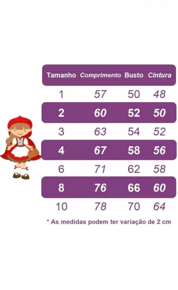 Vestido Luxo Princesas Chapeuzinho Vermelho