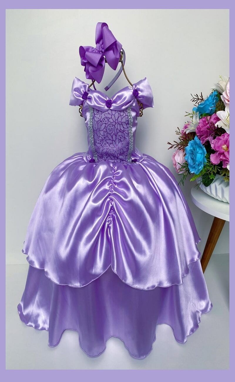 Vestido Princesa Sofia Luxinho