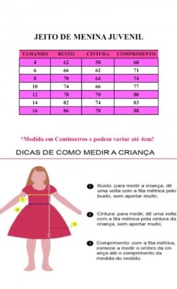 Vestido Infantil Festa Flor Jeito de Menina