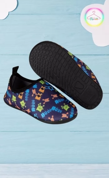 Sapatilha Infantil Neoprene Antiderrapante - Mostro / bichos