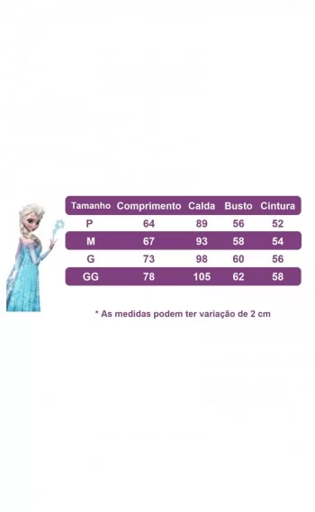 Vestido Fantasia Luxinho Princesas Azul